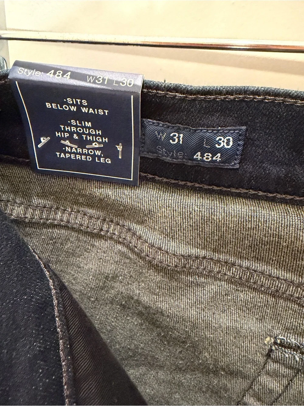 J. Crew 484 Slim-fit stretch jean in deep lake wash 31x30 NWT
